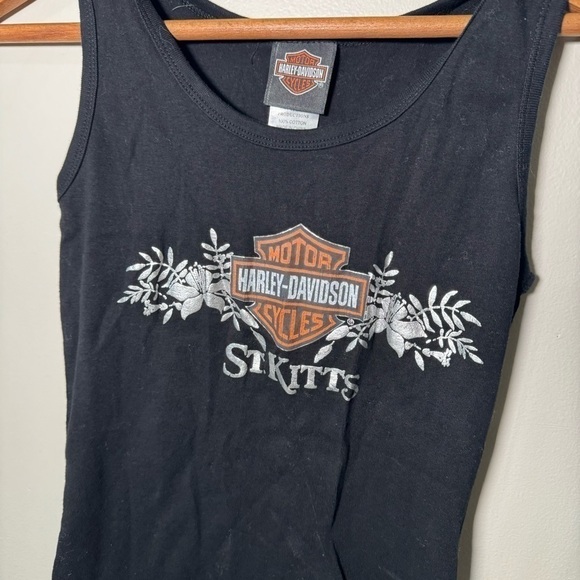 Harley Davidson st kitts Florida  tropical tank top S - Picture 3 of 6
